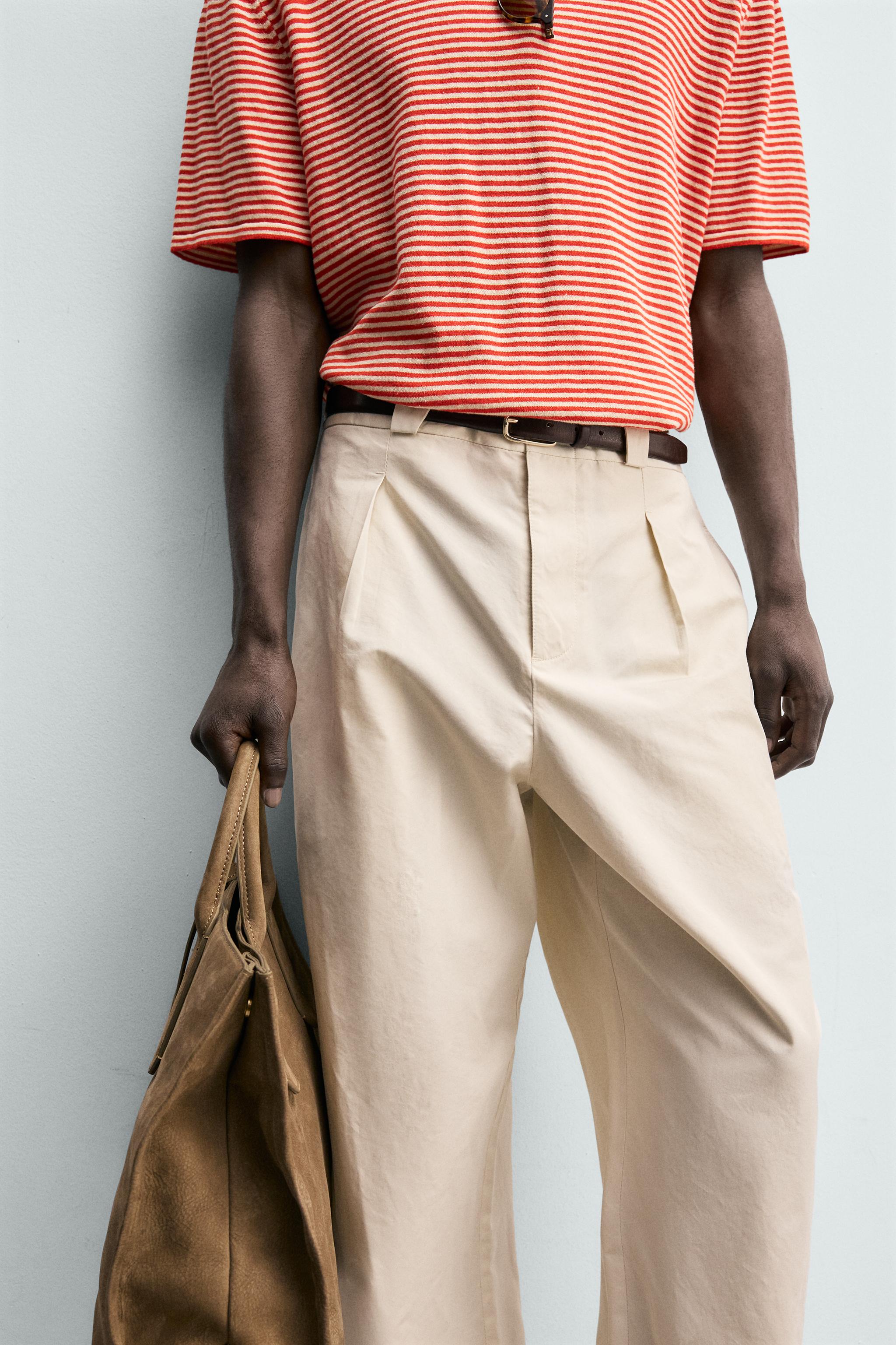 PANTALON STRAIGHT FIT COTON ET LYOCELL